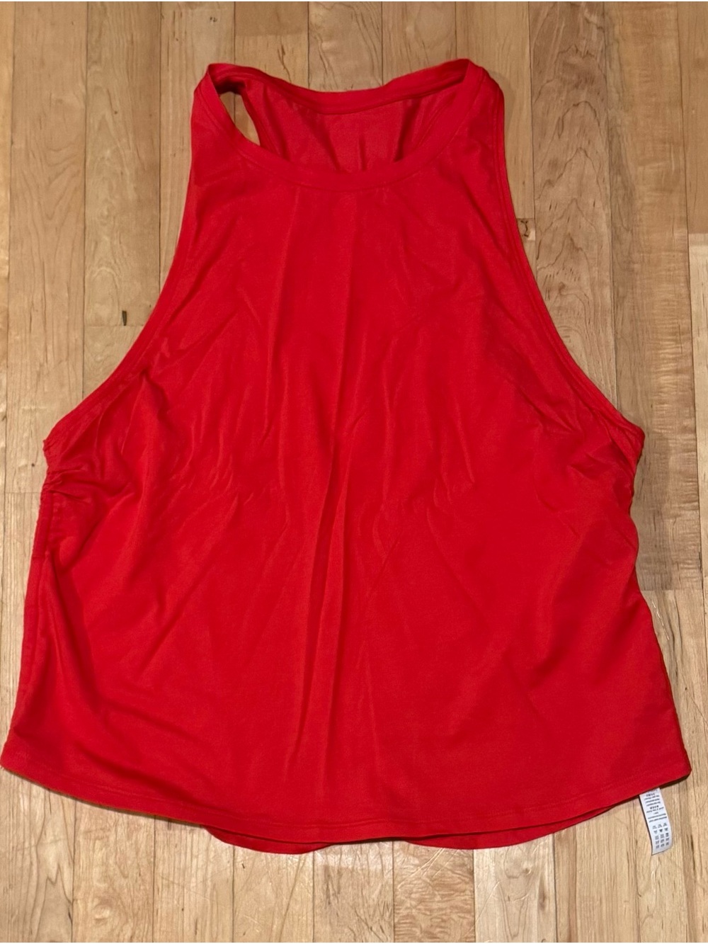 CRZ Yoga High Neck Red Tank Top
